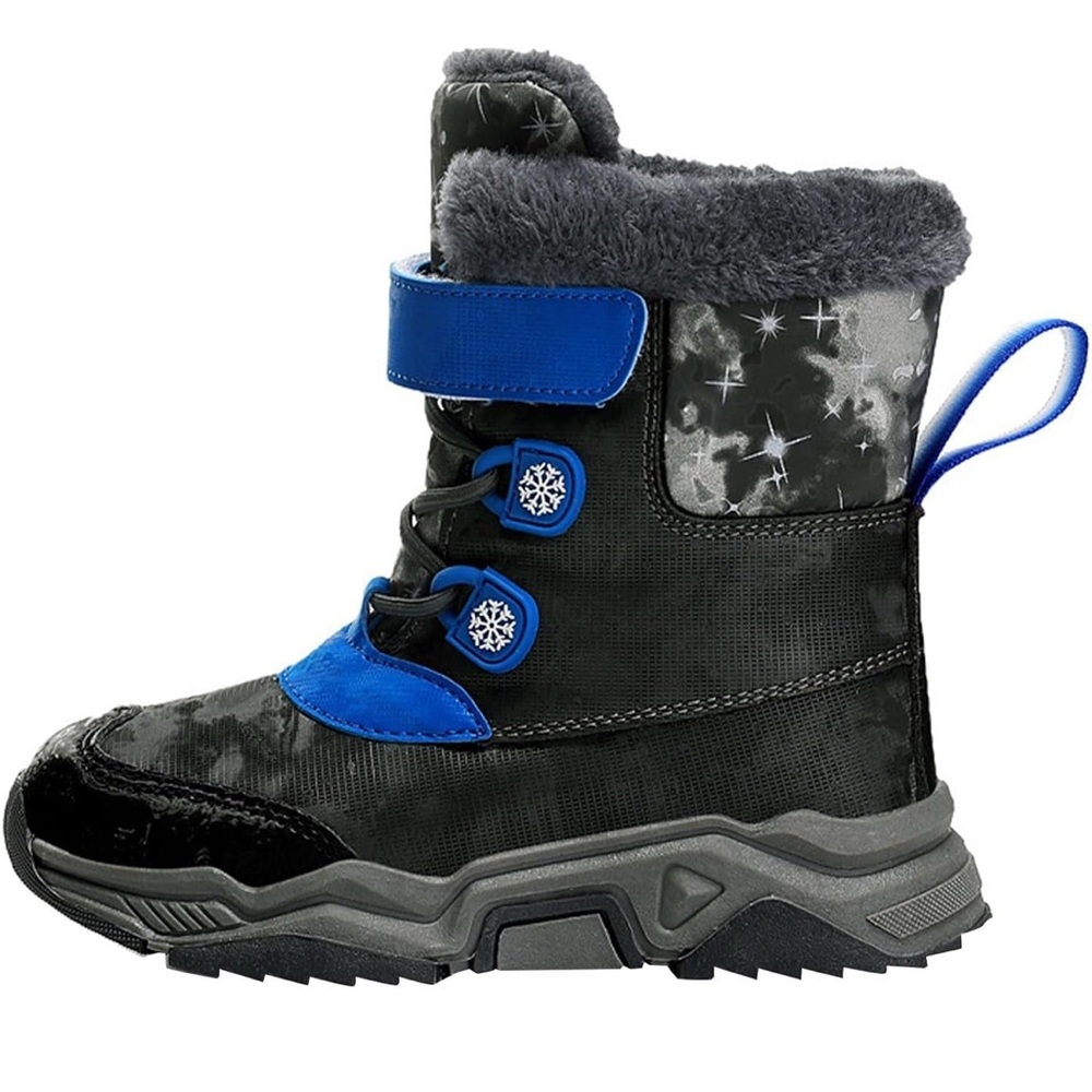 NEW Winter Snow Boots Boys Girls  Water resistant Faux fur lined Size 5